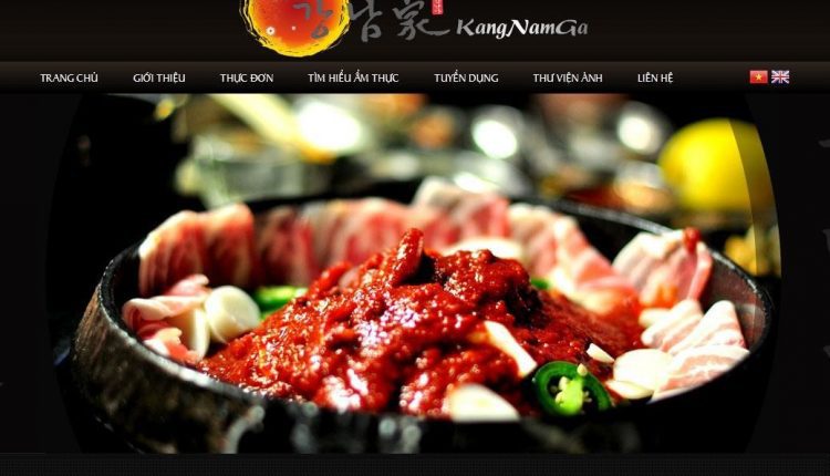 Thiết kế website ẩm thực
