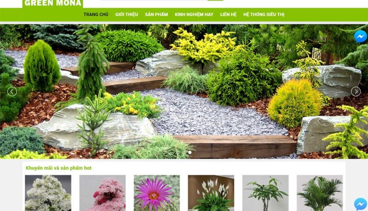 Thiết kế website bán cây xanh, cây cảnh giá rẻ