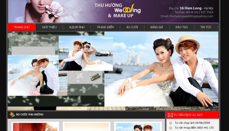Thiết kế website ảnh viện áo cưới chuyên nghiệp chuẩn SEO