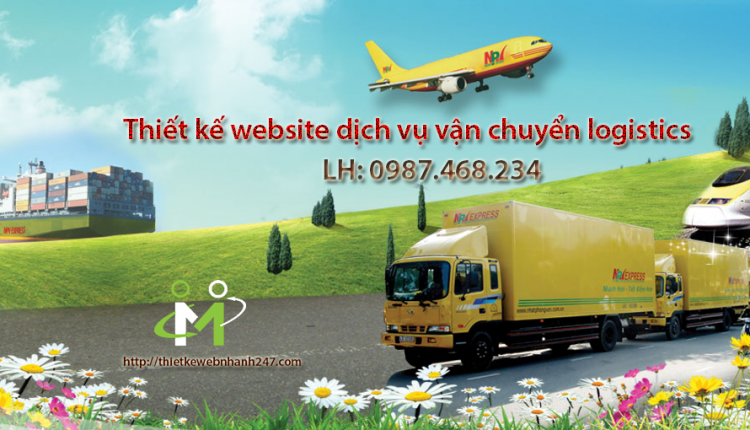 Thiết kế website dịch vụ vận tải