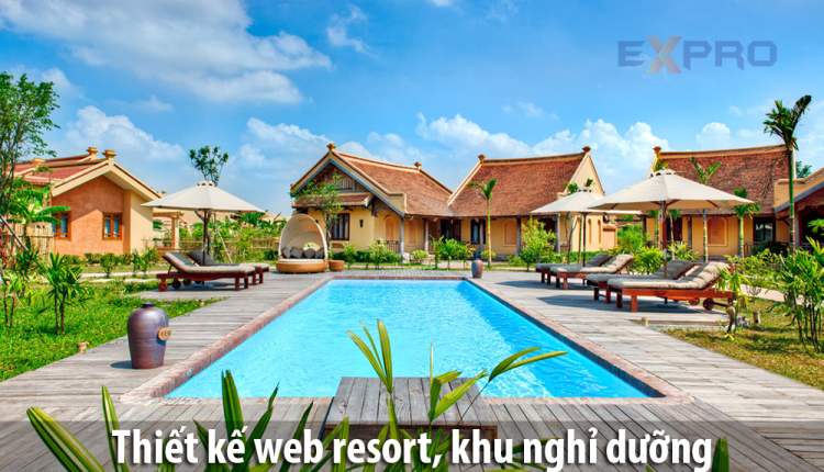 Thiết kế web resort, khu nghỉ dưỡng giá rẻ