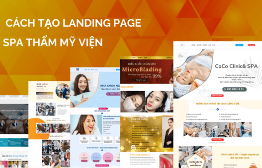 landing page cho spa