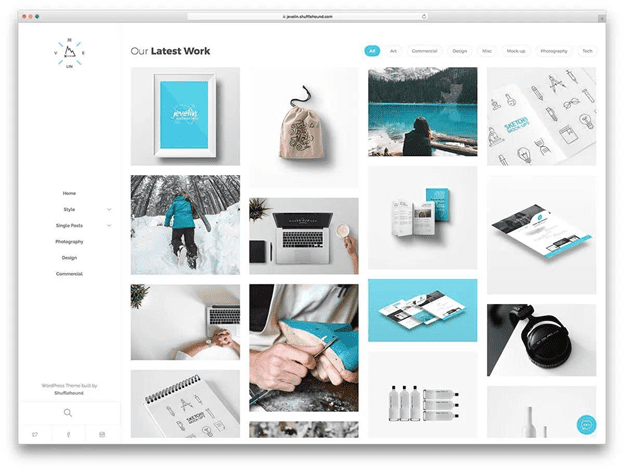 website portfolio cho freelancer